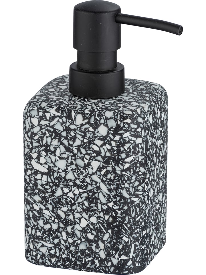 Wenko Dozownik mydła "Terrazzo" w kolorze czarnym - 240 ml rozmiar: onesize
