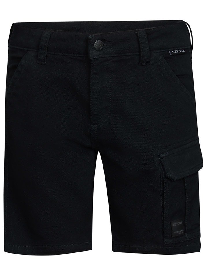 Retour Bojówki "Bas" w kolorze czarnym rozmiar: 176