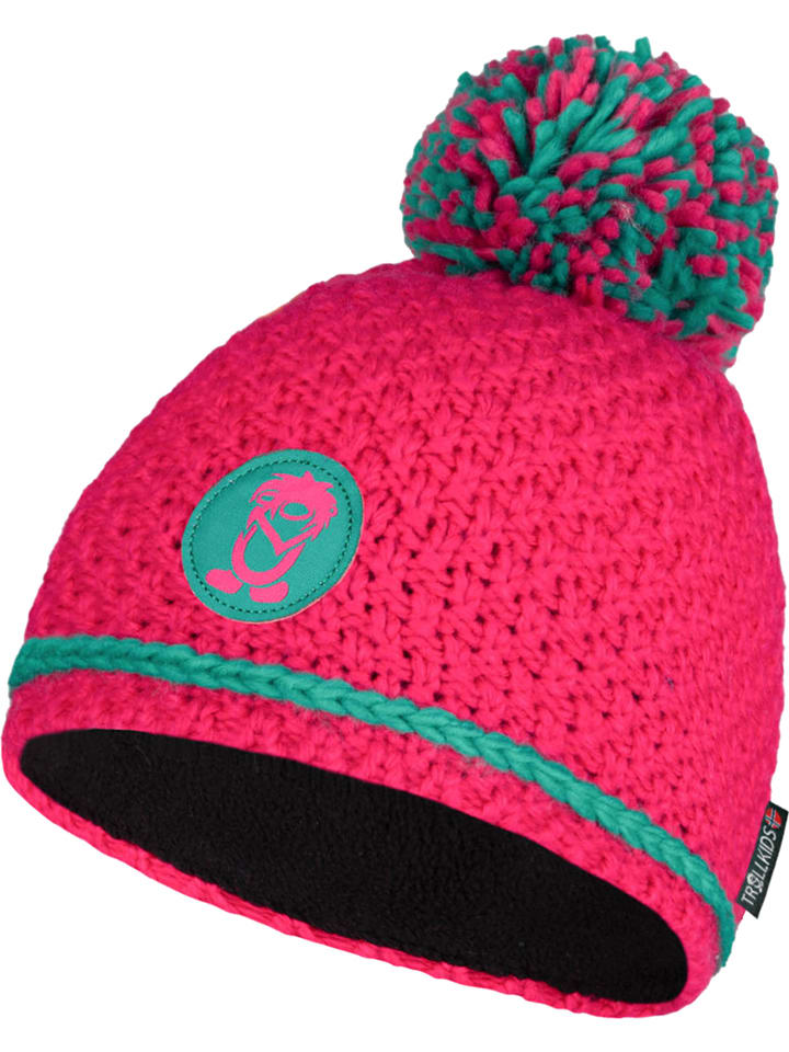 Trollkids Czapka "Hemsedal" w kolorze różowym rozmiar: 48-52 cm