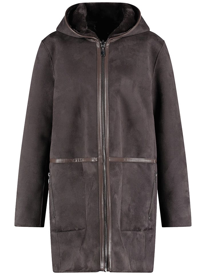 Gerry Weber Płaszcz przejściowy w kolorze ciemnobrązowym rozmiar: 44