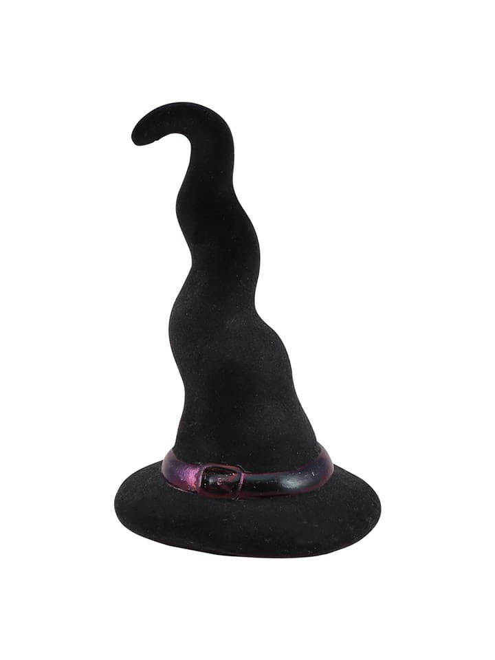 CHAKS Figurka dekoracyjna "Witch Hat" w kolorze czarnym - 10 x 16 x 9,5 cm rozmiar: onesize