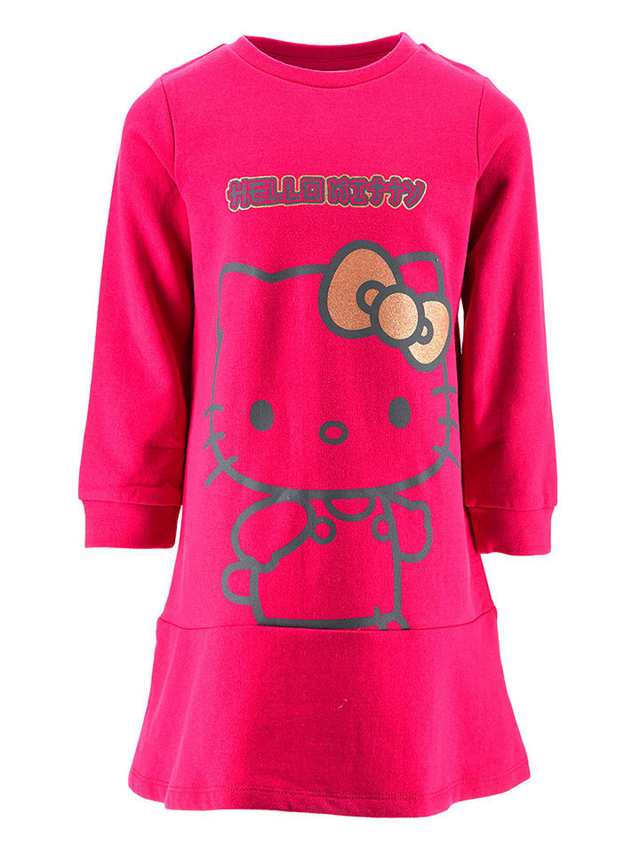 Hello Kitty Sukienka "Hello Kitty" w kolorze różowym rozmiar: 128