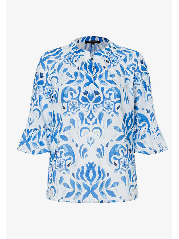 More & More Top w kolorze biało-błękitnym rozmiar: 36