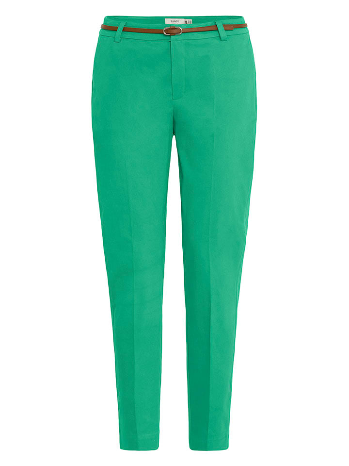 b.young Spodnie chino w kolorze zielonym rozmiar: 36