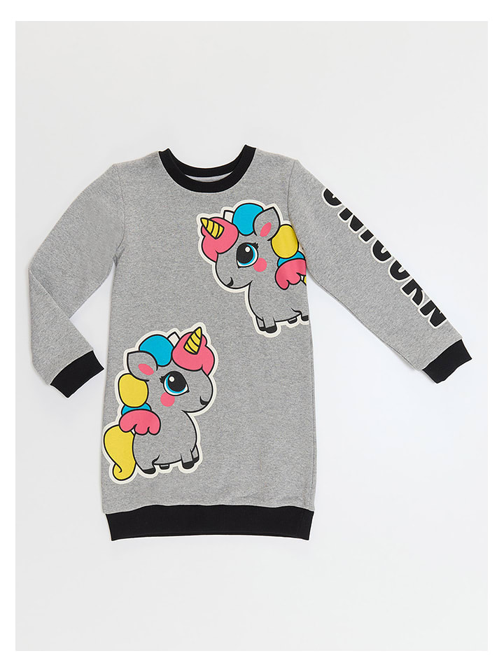 Denokids Sukienka w kolorze szarym rozmiar: 98