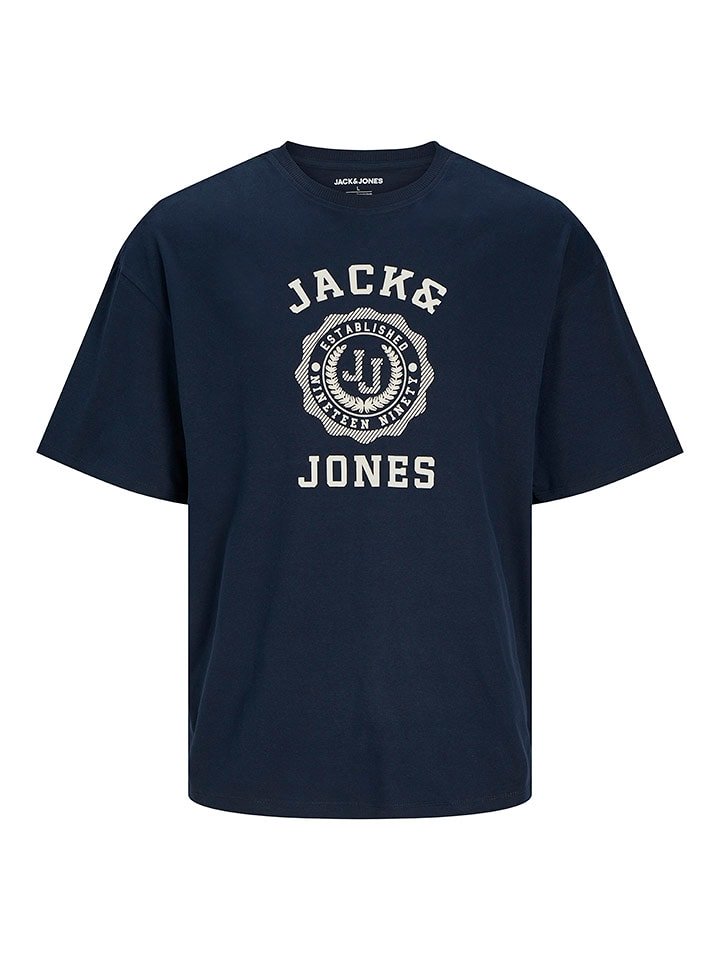 JACK & JONES Junior Koszulka "Victo" w kolorze granatowym rozmiar: 152