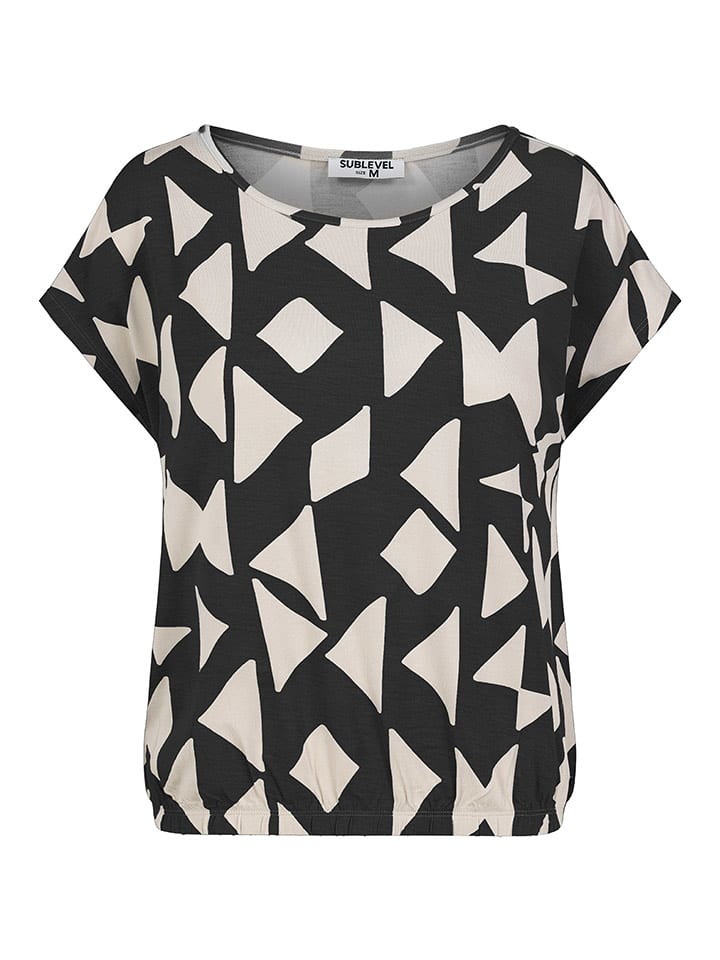 Sublevel Koszulka w kolorze czarno-białym rozmiar: S