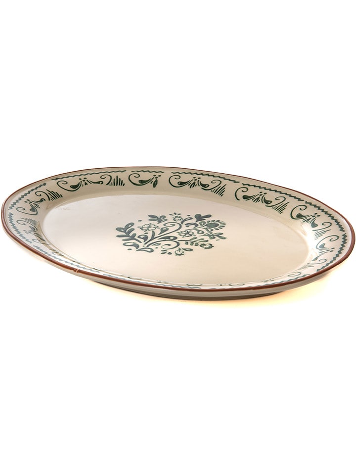 Amadeus Talerz "Clara" w kolorze kremowo-czarnym do serwowania - 40 x 30 cm rozmiar: onesize