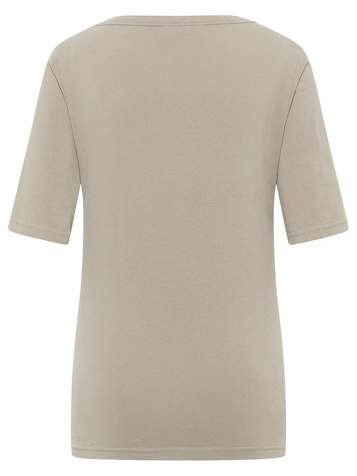 ELBSAND Koszulka "Siva" w kolorze beżowym rozmiar: M