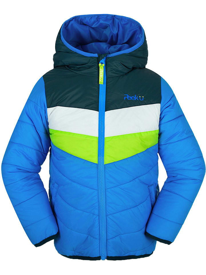 Peek U Całoroczna kurtka pikowana "Baz" w kolorze niebieskim rozmiar: 92