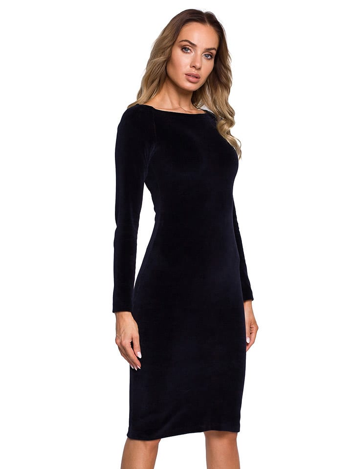 made of emotion Sukienka w kolorze granatowym rozmiar: M