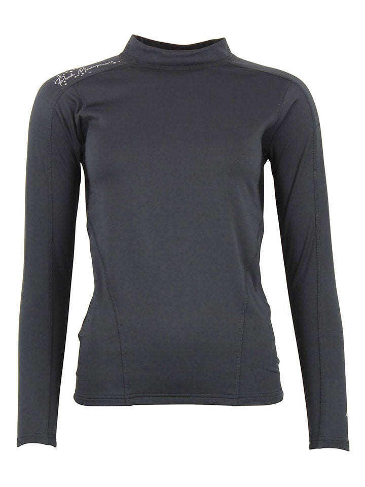 Peak Mountain Koszulka funkcyjna "Anoy" w kolorze czarnym rozmiar: L