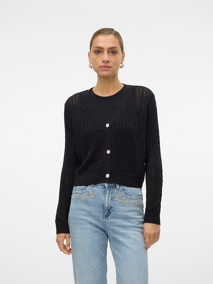 Vero Moda Kardigan w kolorze czarnym rozmiar: L