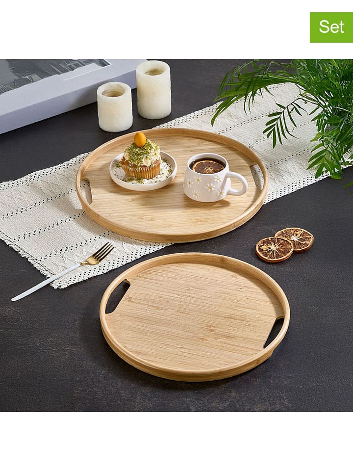 Violeta Home Tace (2 szt.) w kolorze jasnobrązowym rozmiar: onesize