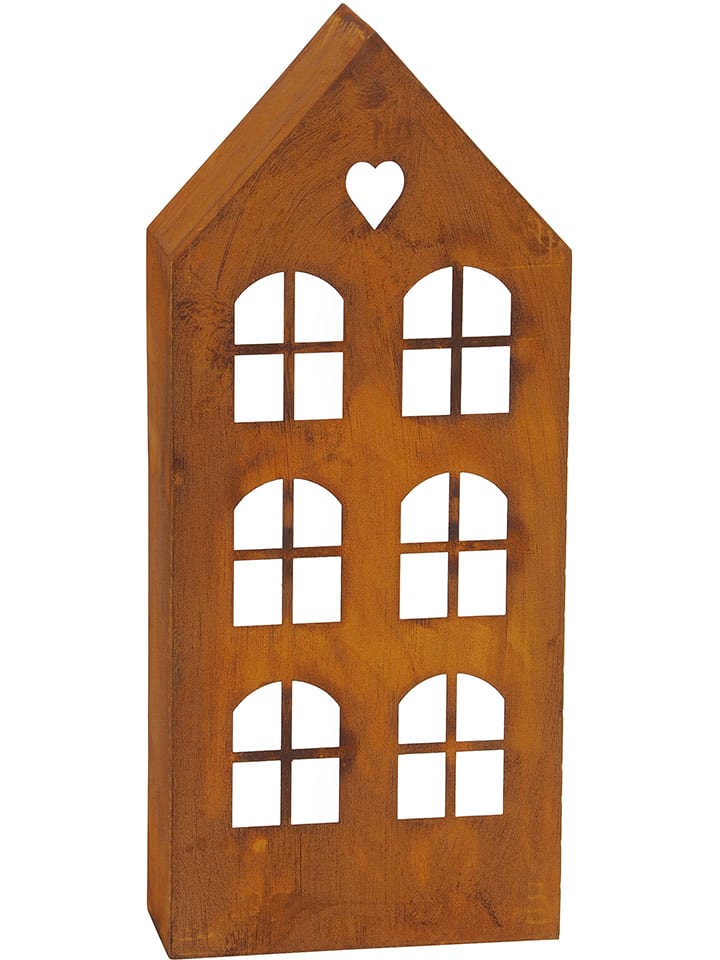 POSIWIO Świecznik w kolorze rdzawym - 23 x 54 x 10 cm rozmiar: onesize