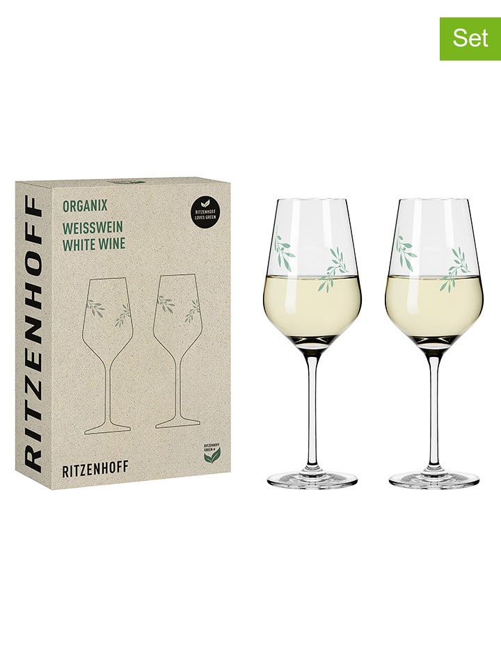 RITZENHOFF Kieliszki (2 szt.) "Organix 1 - R. Bohnenberg" do wina - 380 ml rozmiar: onesize