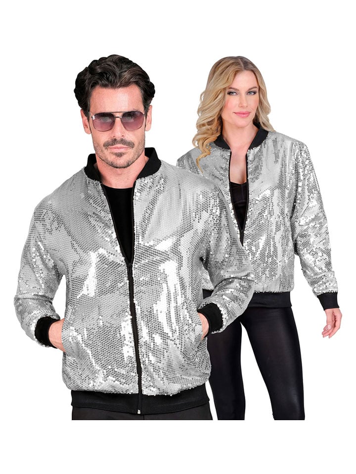 Widmann Kurtka kostiumowa "Party Fashion" w kolorze srebrnym rozmiar: XXL