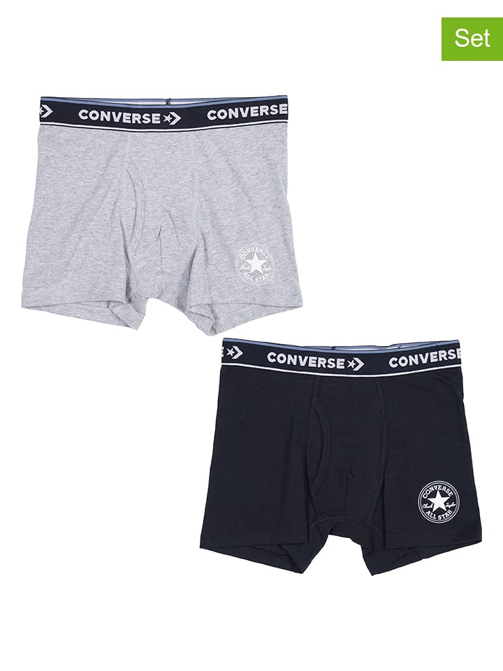 Converse Bokserki (2 pary) w kolorze białym i czarnym rozmiar: 128-140