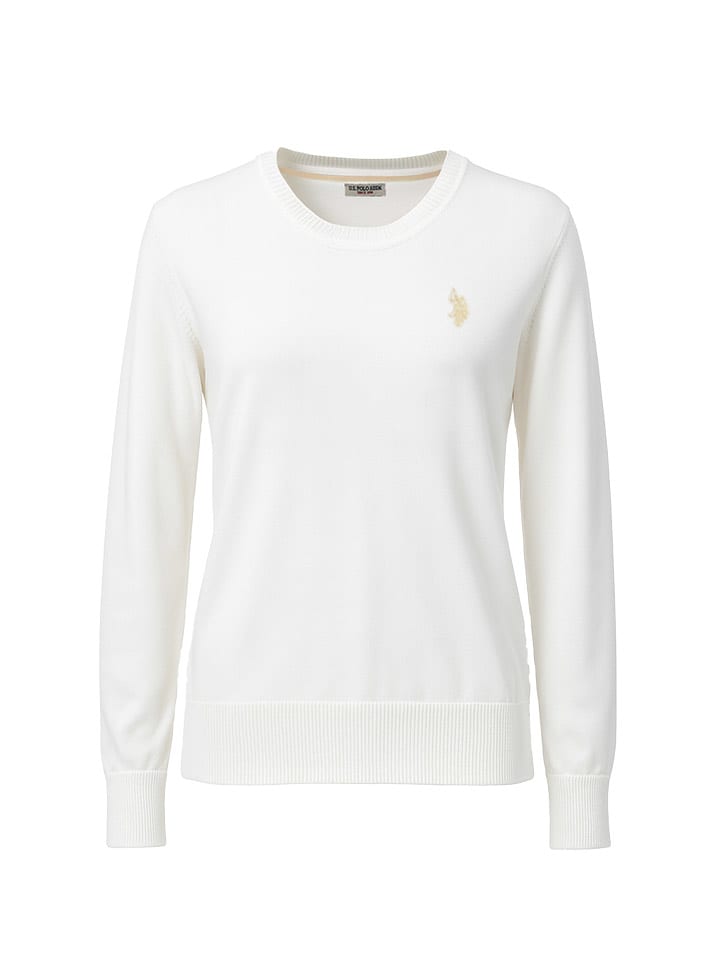 U.S. Polo Assn. Sweter w kolorze białym rozmiar: M