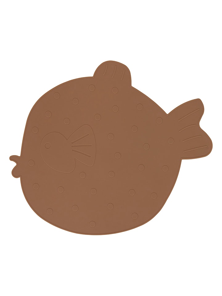 OYOY mini Podkładka stołowa "Little Finn" w kolorze jasnobrązowym - 47,5 x 40,3 cm rozmiar: onesize