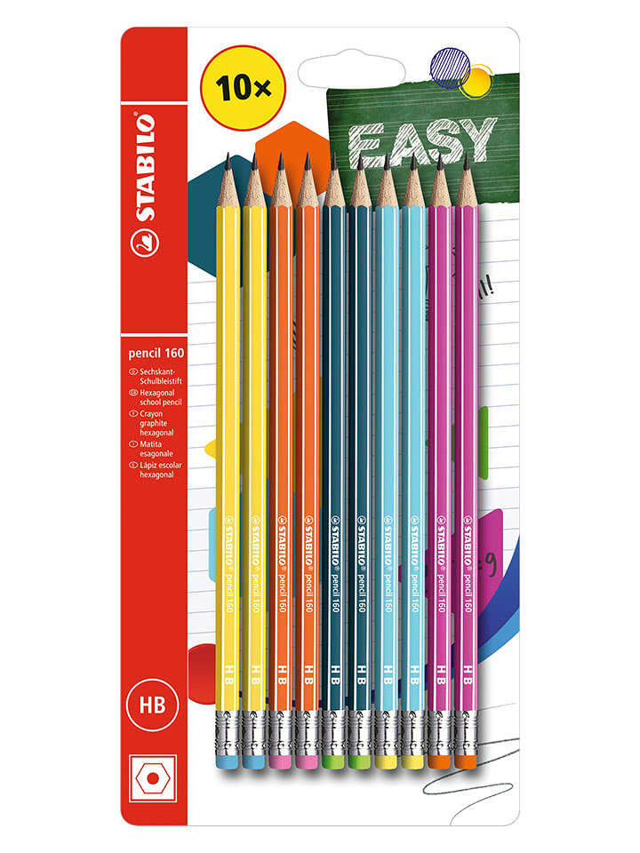 STABILO Ołówki (10 szt.) "STABILO EASYgraph" dla praworęcznych rozmiar: onesize