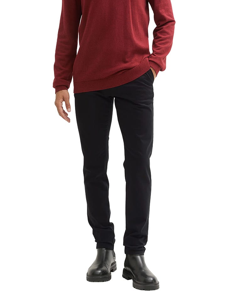 Tom Tailor Spodnie chino w kolorze czarnym rozmiar: W28/L32