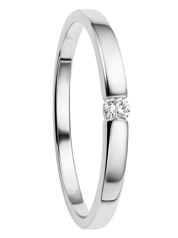 Revoni Złoty pierścionek z diamentem rozmiar: 56