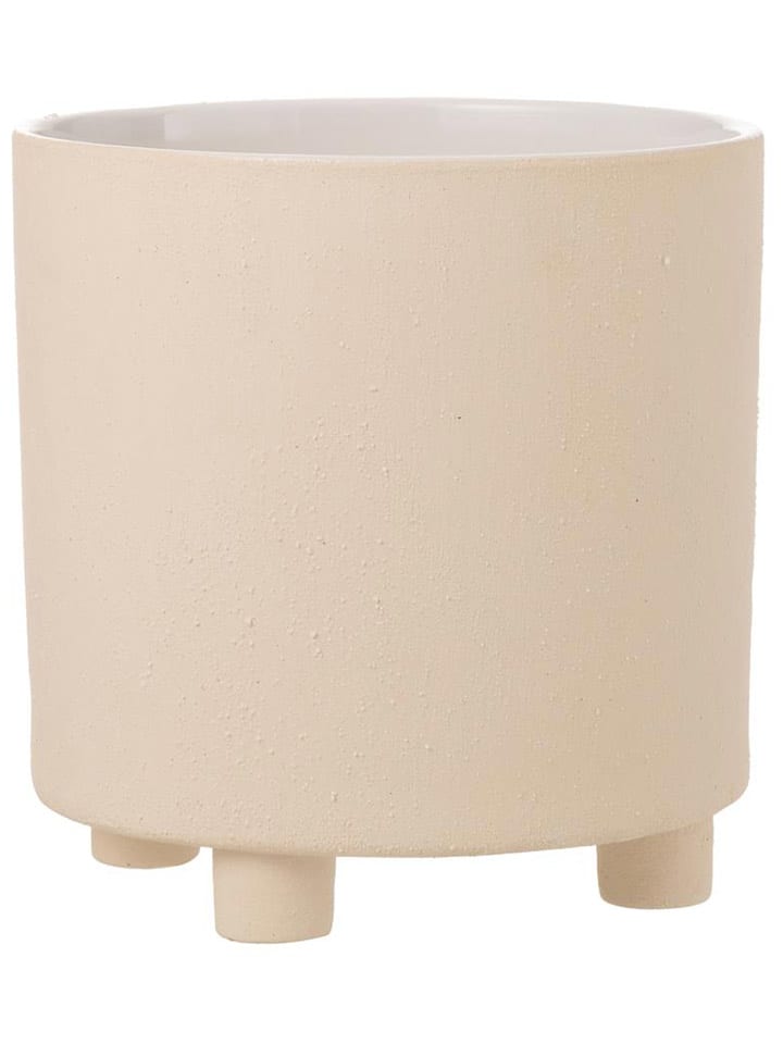 J Line Osłonka w kolorze beżowym na doniczkę - 27 x Ø 26 cm rozmiar: onesize