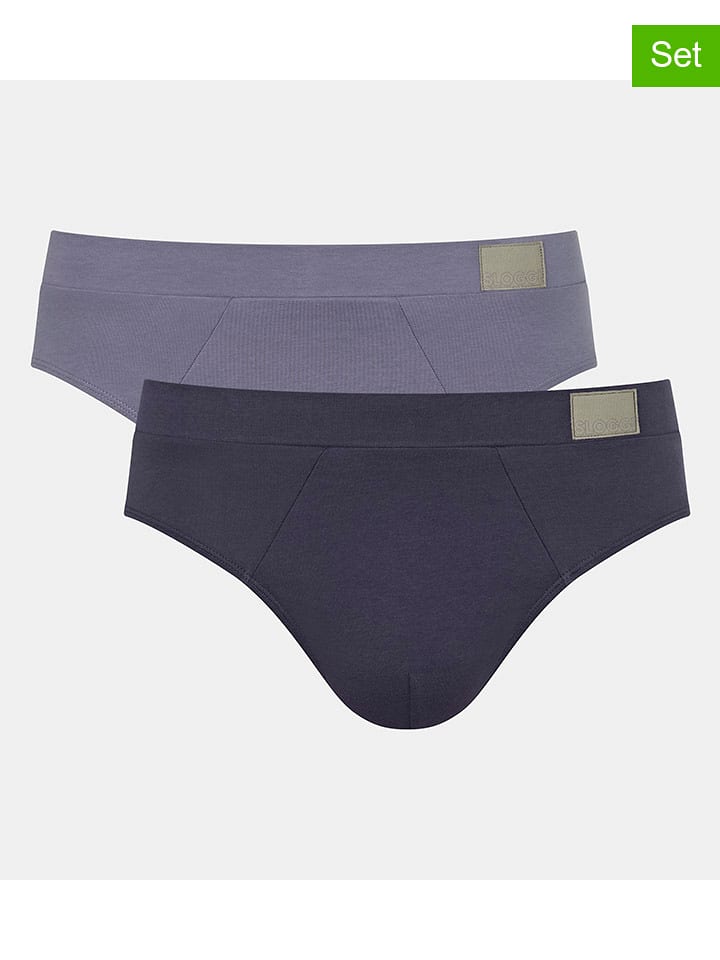 Sloggi Slipy (2 pary) w kolorze niebieskim i granatowym rozmiar: XXL