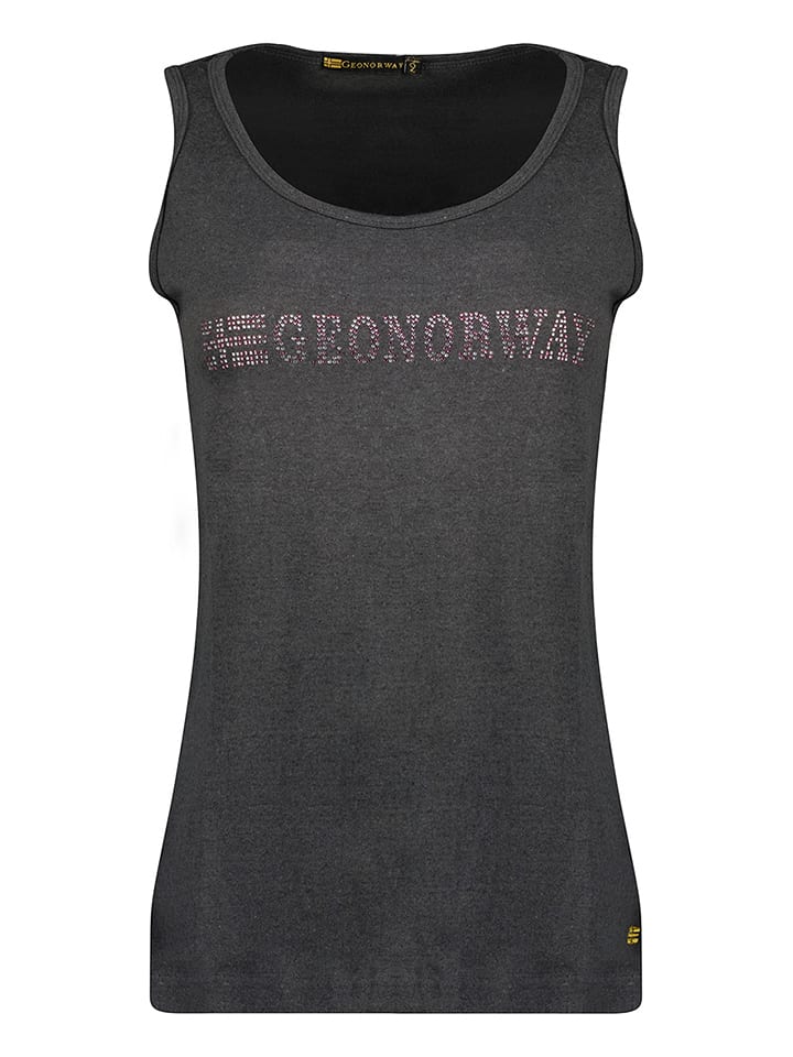 Geographical Norway Top "Jardiniere" w kolorze antracytowym rozmiar: XXL