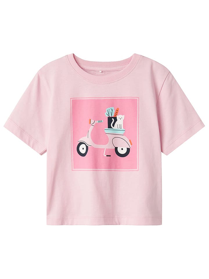 name it Koszulka "Helka" w kolorze jasnoróżowym rozmiar: 122/128