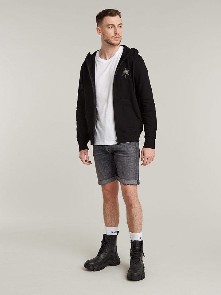 G-Star Szorty dżinsowe w kolorze szarym rozmiar: W30