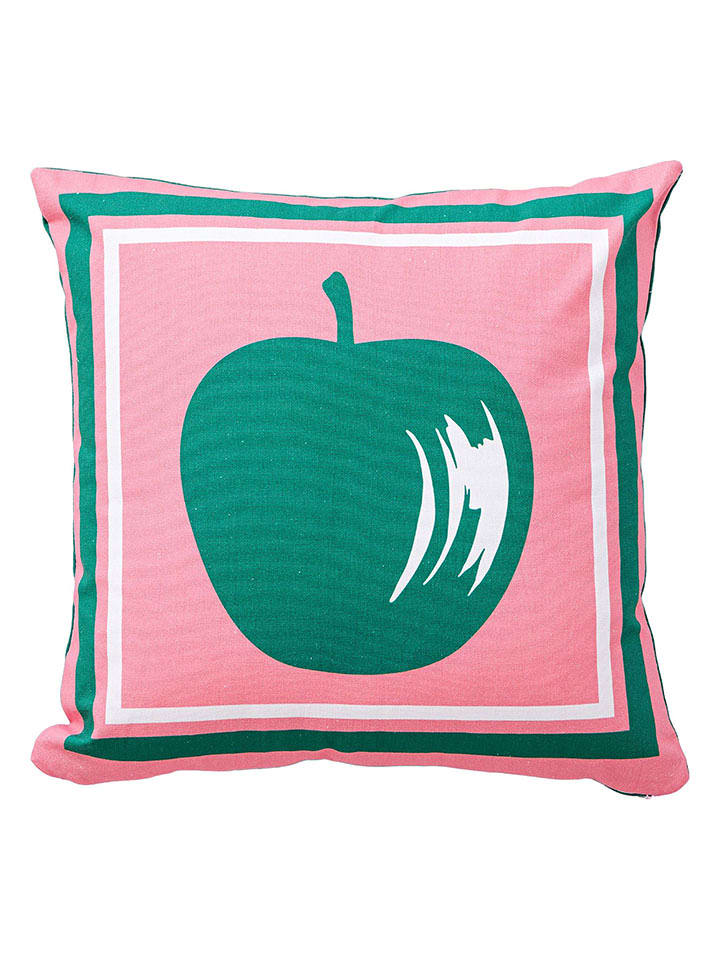 Benetton Poduszka w kolorze jasnoróżowo-zielonym rozmiar: 40x40 cm