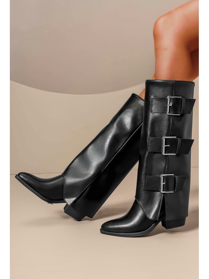 C'M Kozaki w kolorze czarnym rozmiar: 37