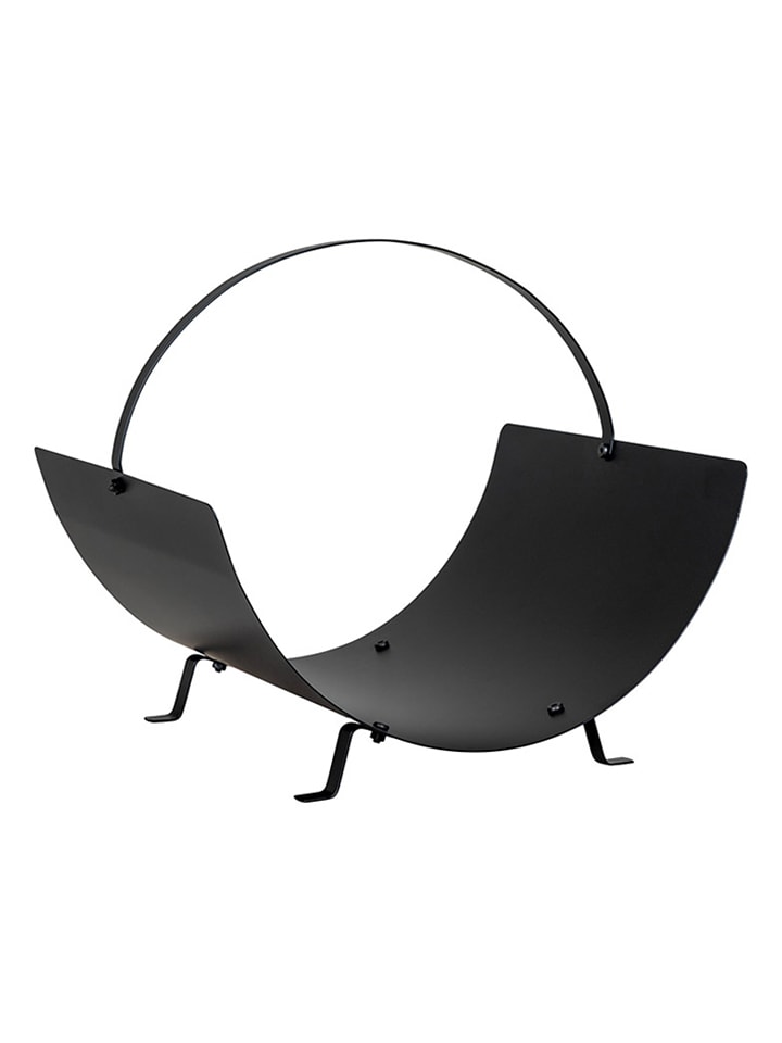 House Nordic Stojak w kolorze czarnym na drewno - 40 x 33,5 x 35 cm rozmiar: onesize