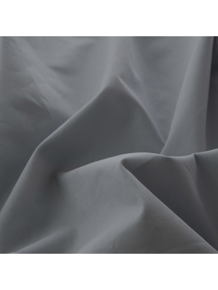 Monsun Perkalowe prześcieradło "Sakura" w kolorze szarym rozmiar: 135x190/200 cm