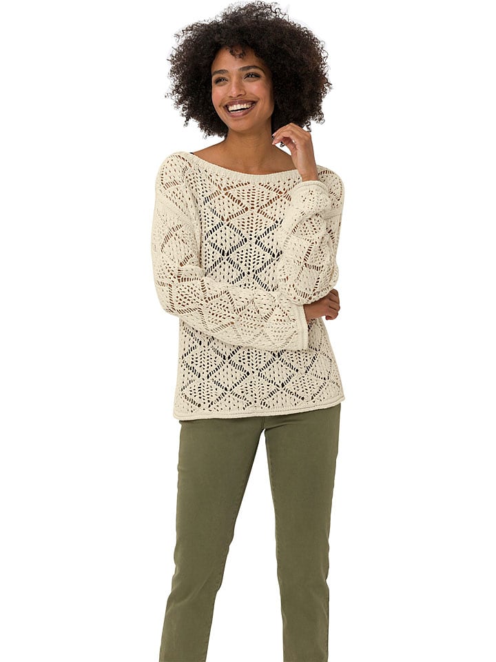 Heine Sweter w kolorze beżowym rozmiar: 36