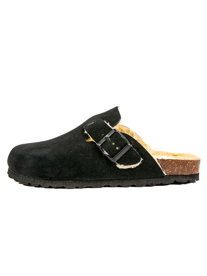 BABUNKERS Family Skórzane chodaki w kolorze czarnym rozmiar: 41