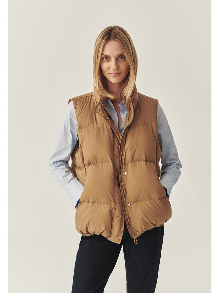 TATUUM Kamizelka w kolorze karmelowym rozmiar: M