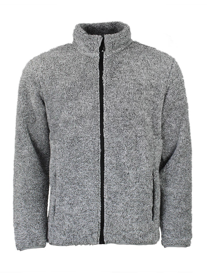 Peak Mountain Kurtka polarowa "Chef" w kolorze szarym rozmiar: XXL