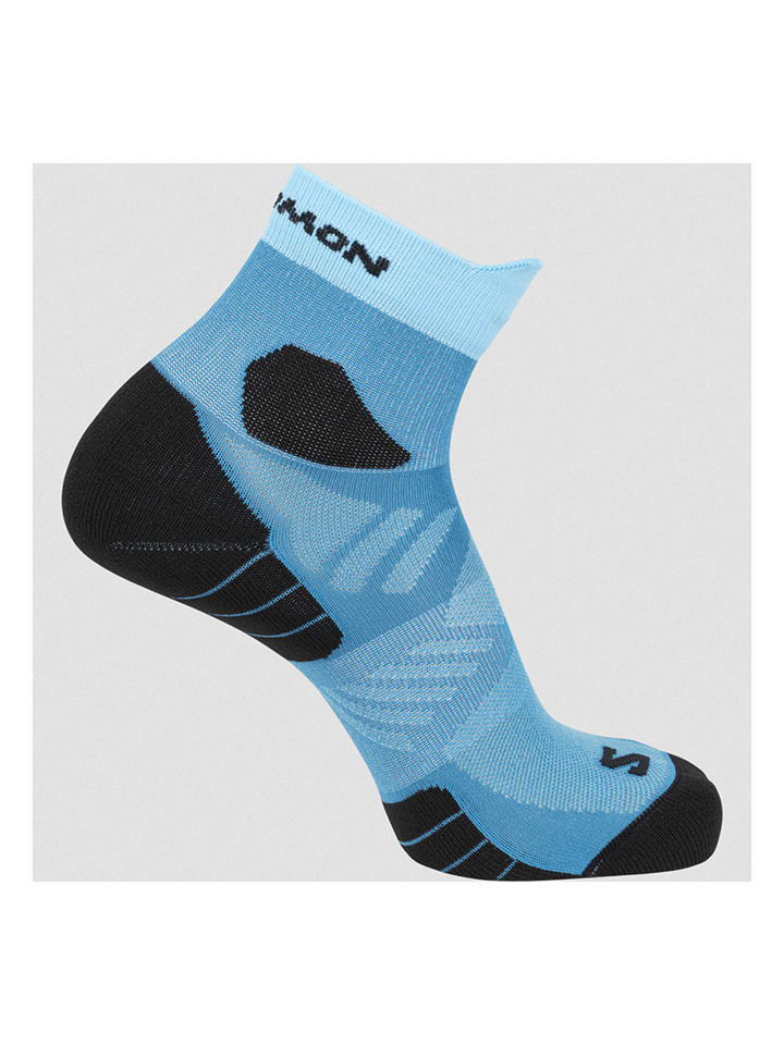 SALOMON Skarpety funkcyjne "Aero Ankle" w kolorze błękitnym rozmiar: 36-38