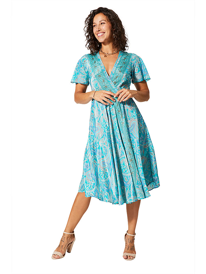 Aller Simplement Sukienka w kolorze turkusowym rozmiar: 38/40