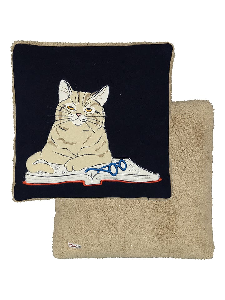 maryplaid Poduszka w kolorze czarno-kremowym rozmiar: 40x40 cm