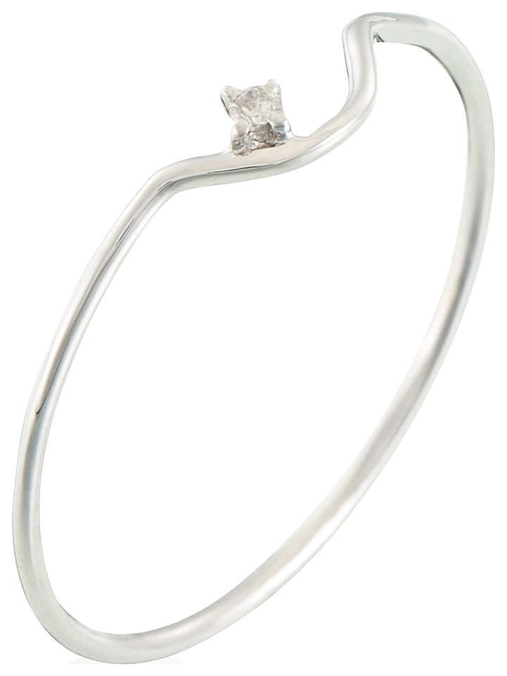 DIAMANTA Złoty pierścionek "Pudeur" z diamentem rozmiar: 54