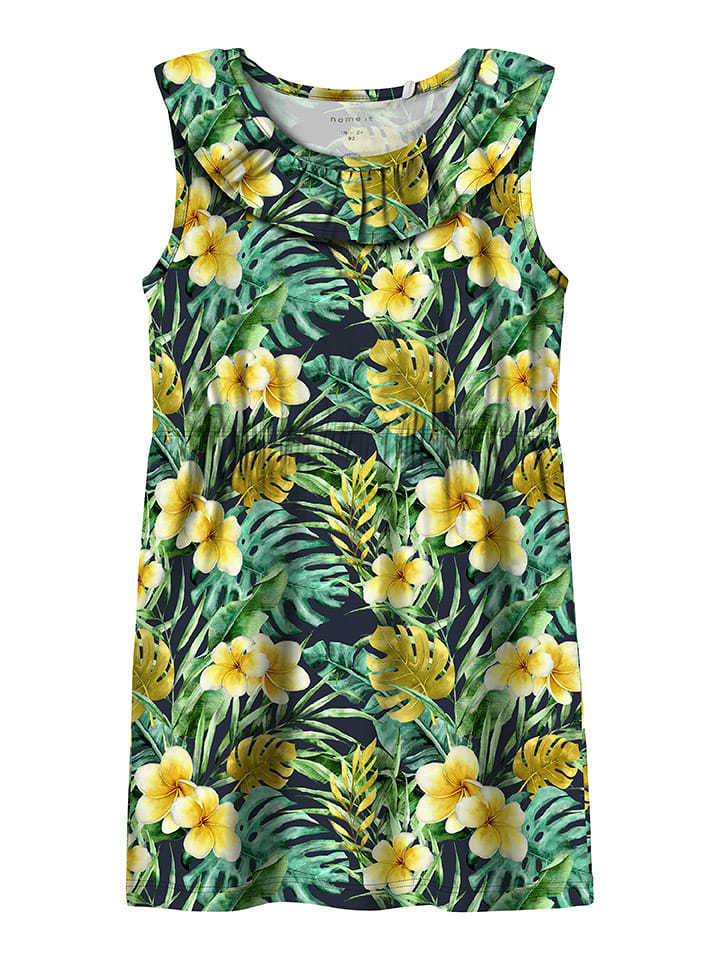 name it Sukienka w kolorze zielono-żółtym rozmiar: 104