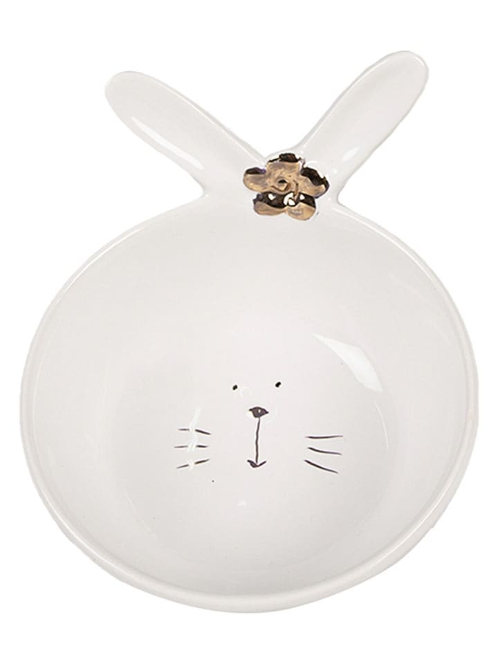 Clayre & Eef Miska w kolorze biało-czarnym - 13 x 8 x 11 cm rozmiar: onesize