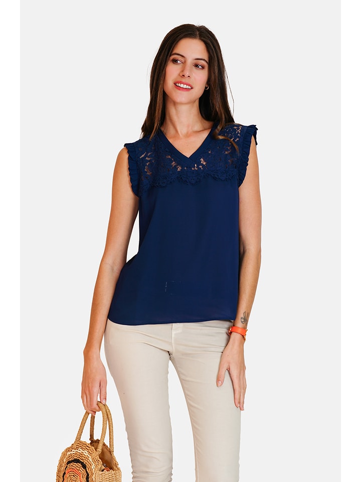 ASSUILI Bluzka w kolorze granatowym rozmiar: 38