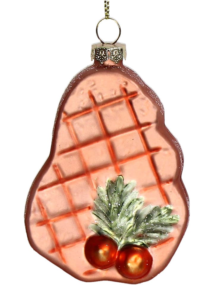 Kersten Bombka "Grilled Meat" w kolorze jasnobrązowym - wys. 9 cm rozmiar: onesize