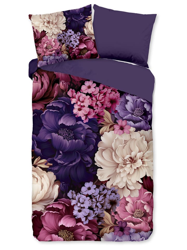 Pure Komplet pościeli w kolorze fioletowym z mikrofibry rozmiar: 200x220 cm