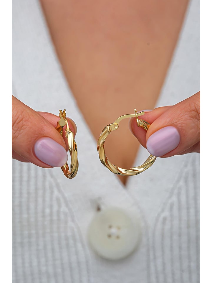 Heliophilia Srebrne kolczyki-kreole rozmiar: onesize